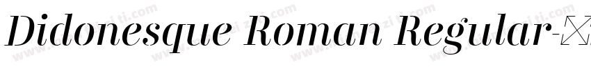 Didonesque Roman Regular字体转换